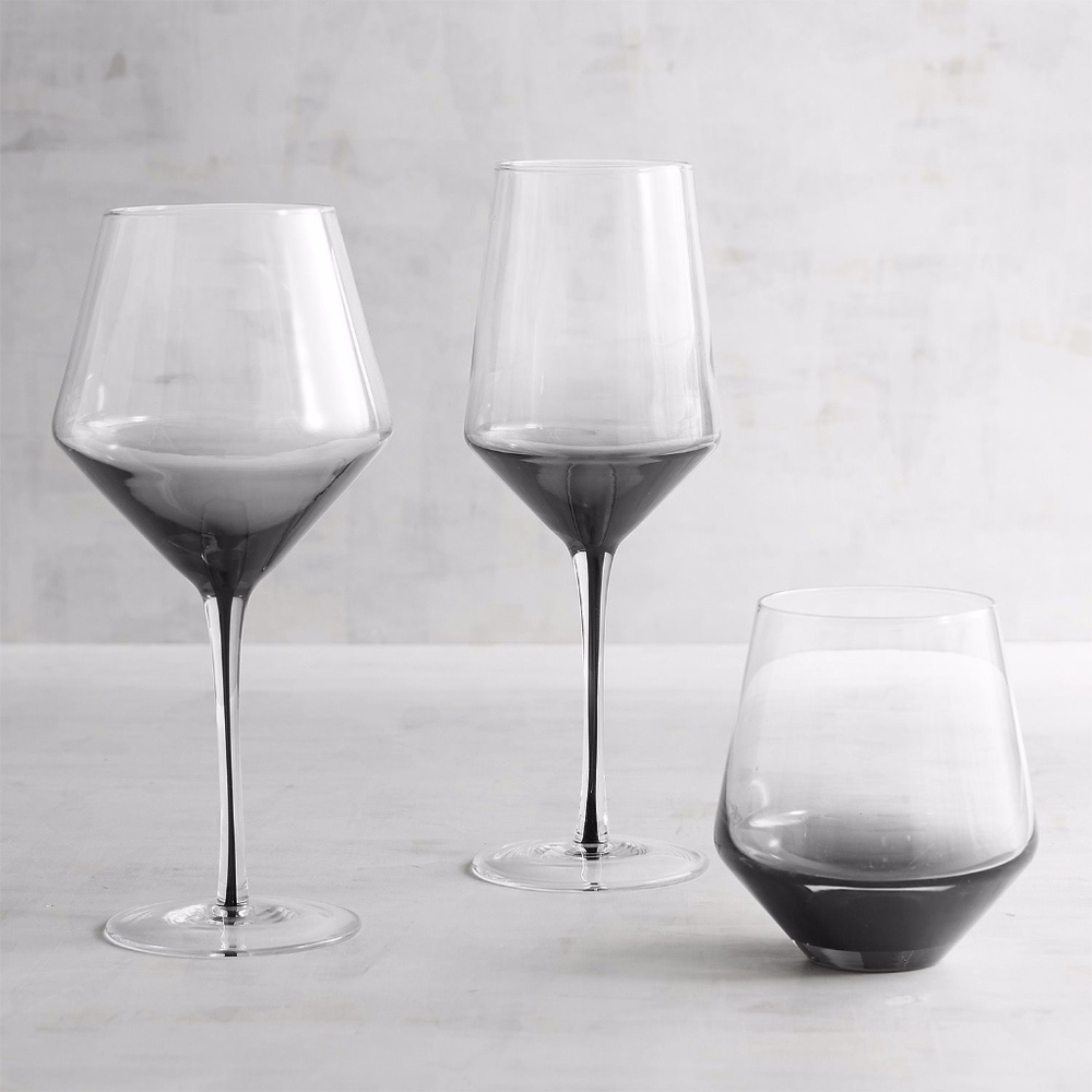 Entice Smoke Gray White Wine Glass - Picture 1 of 4